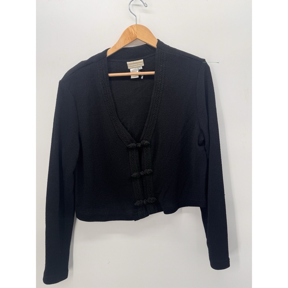 Vintage Cold Water Creek‎ Blazer Black Large Victorian Witch Gothic Renaissance